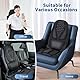 Rückenmassage Stuhlauflage, 3D-Lendenwirbelstütze Elektrischer Rückenmassager für Rückenschmerzlinderung, Massage-Sitzkissen mit 3 Vibrationsintensitäten & 2 Heizstufen