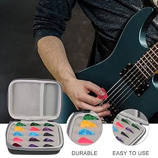 Vaguelly 15 Pièces Médiators Médiators 1Pc Eva Mallette de Rangement Antichoc Pièces D’instrument Cadeaux pour Guitare… - Les Beatles, Paul McCartney, John Lennon, RIngo Starr, George Harrison Vaguelly 15 Pièces Médiators Médiators 1Pc Eva Mallette de Rangement Antichoc Pièces D'instrument Cadeaux pour Guitare… – Image 6