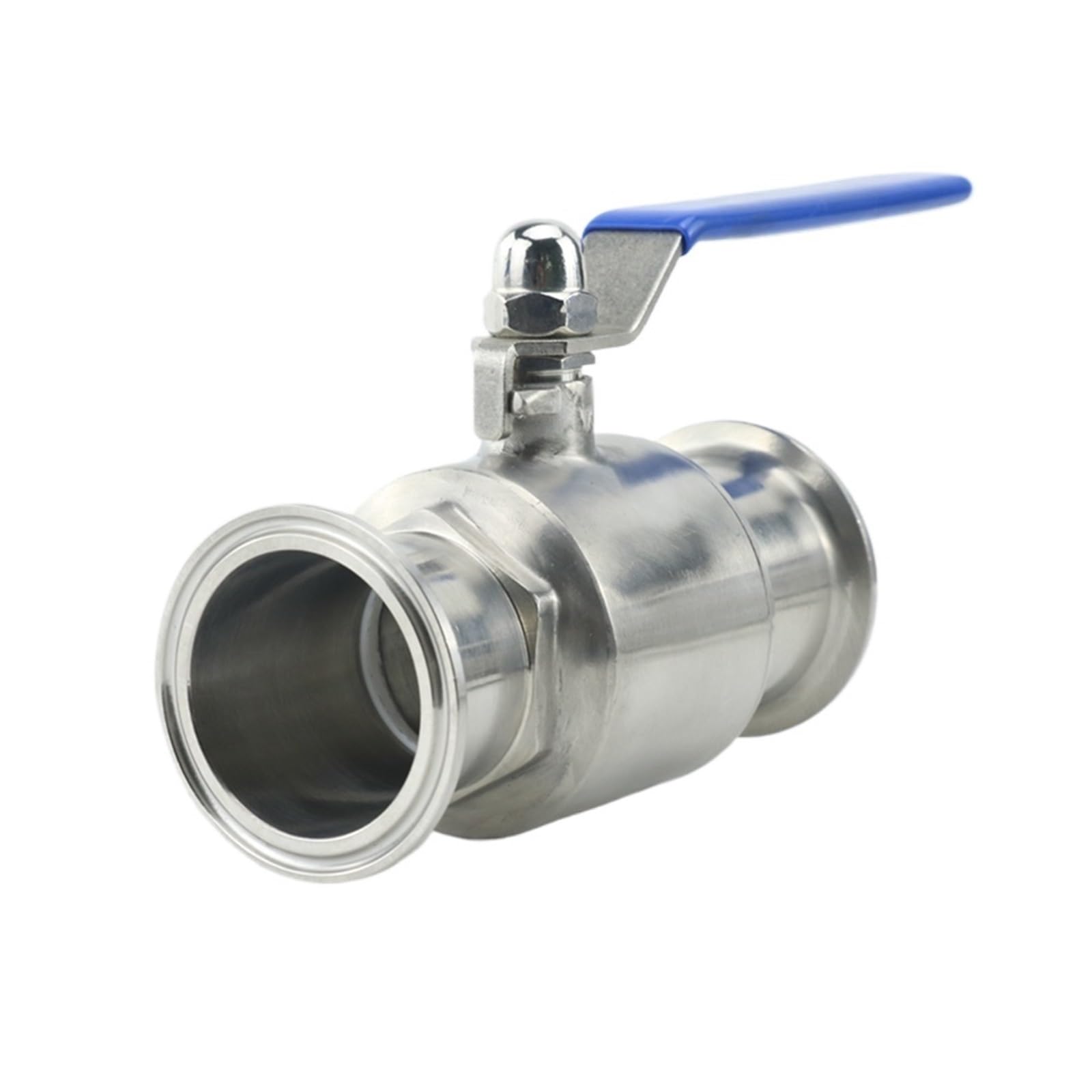 Robinet à boisseau sphérique inox 51mm haute finition pour tuyauterie de brasserie