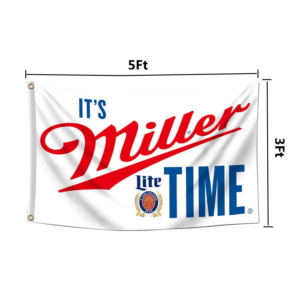 Amazon.com: Flag for Miller lite Flag Banner 3x5 Ft It's Miller