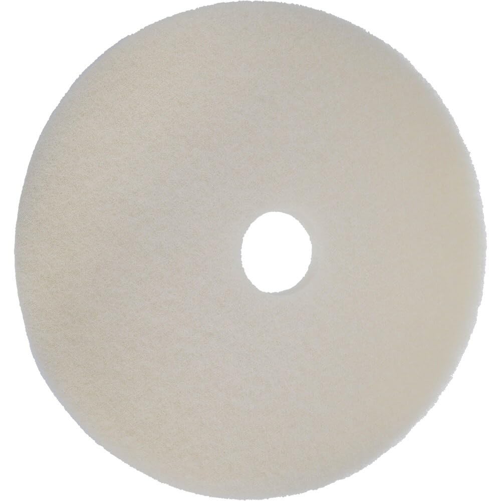 PRO SOURCE Floor Stripping Pads: 5 Pack, White Fine Polyester, 19" Diameter