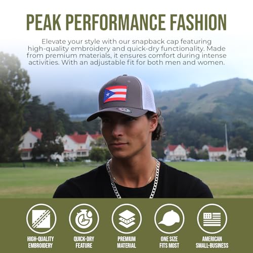 Image of International Tie State Hat for Men and Women, Adjustable Snapback Trucker Baseball Cap with Embroidered Patch