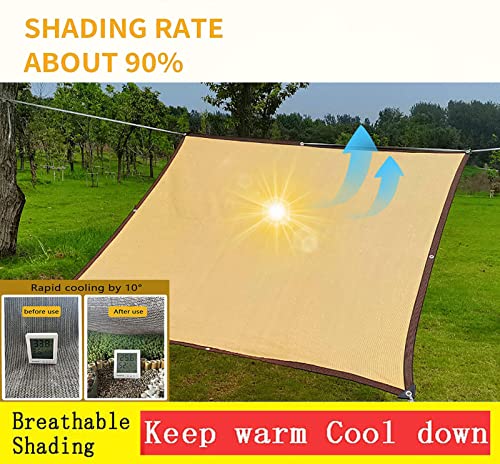 Malla de sombra beige que soluciona el exceso de sol en terrazas 4