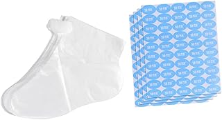 KOMBIUDA Luvas De Plástico Descartáveis Luvas De Plástico Luvas Descartáveis Luvas De Plástico Descartáveis Botas De Cobertura De Pés Anti-Rachaduras Luvas Descartáveis