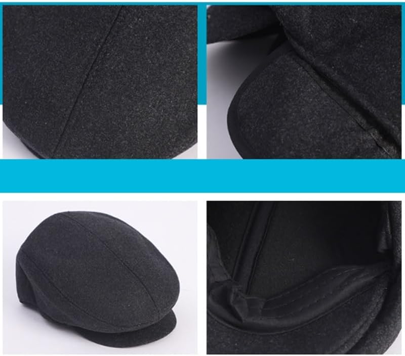 Middle Aged Elderly Men's Hats Winter Duck Tongue Large Size Outdoor Warmth