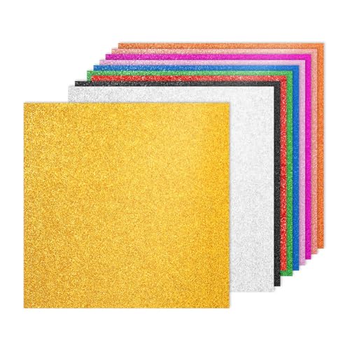 Papier Cartonné Coloré pour la Fabrication de Cartes | Pailleté Épais 30.5x30.5cm