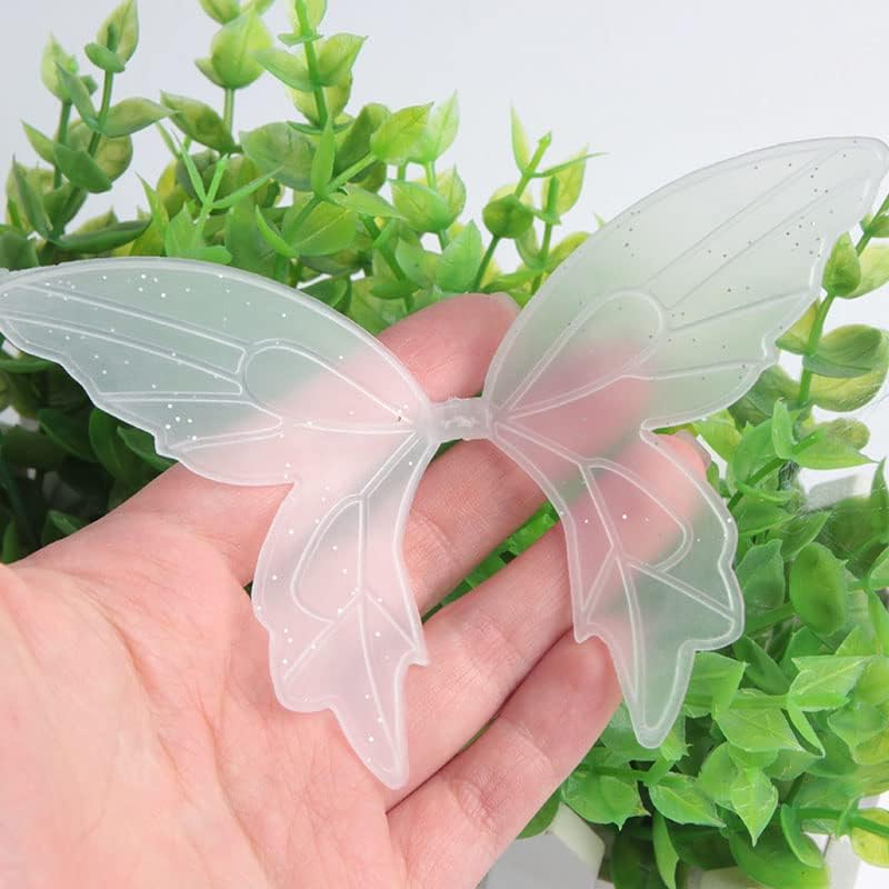 Miniatura 8 de Acxico 3 figuras de juguete de resina de dibujos animados de ángel blanco, adornos de jardín, flores voladoras, hadas, decoración de pastel de coche