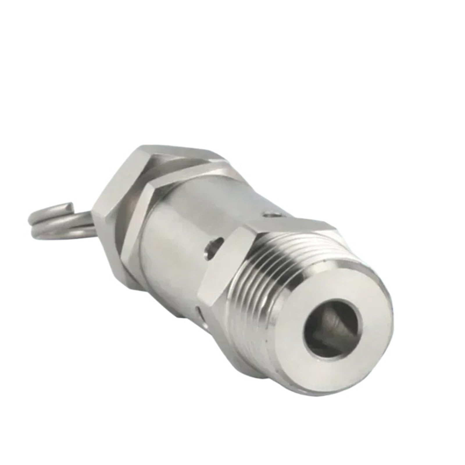 Válvula de seguridad, Válvula de alivio presión acero inoxidable 304, 1-10 bar, BSPT macho, for elaboración casera, varios tamaños(3 Bar (0.3 Mpa),1/2 BSPT Male)