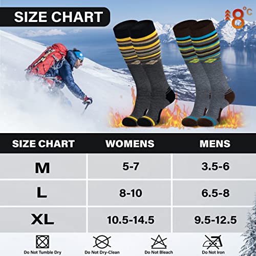 Ski Socks Merino Wool Thermal Knee High Winter Snowboard Sport Socks Men Women #TOP3