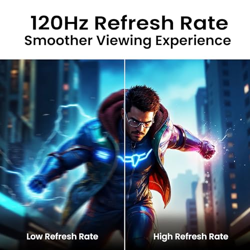 Image of FRONTECH 27-Inch (68.58 cm) Curved Gaming LED Monitor, Full HD 1080p, 120Hz Refresh Rate, RGB Lights, HDMI & VGA Dual Input, Wall Mountable, 3 Years Warranty (MON-0053A)