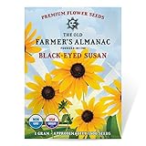 The Old Farmer's Almanac Black Eyed Susan Seeds (Rudbeckia)...