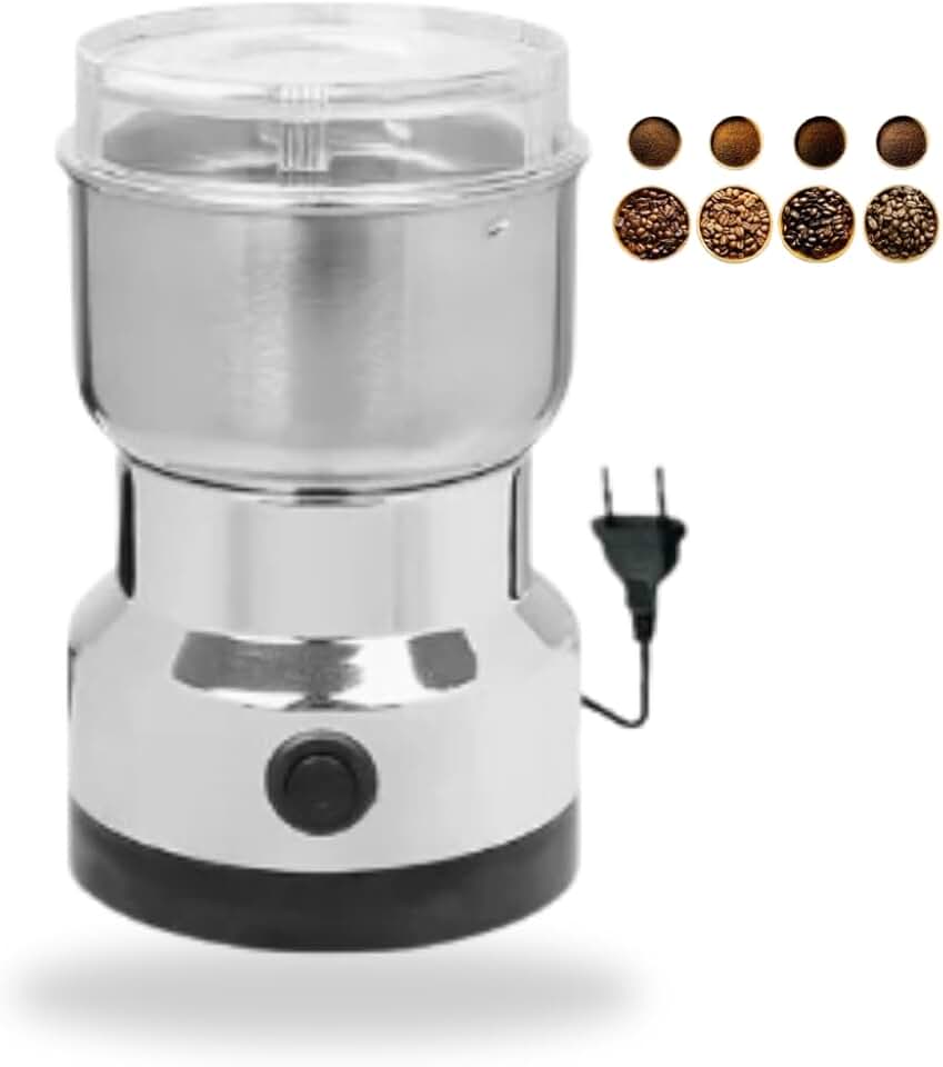 Moedor De Café e Grãos Triturador Elétrico Inox Potente