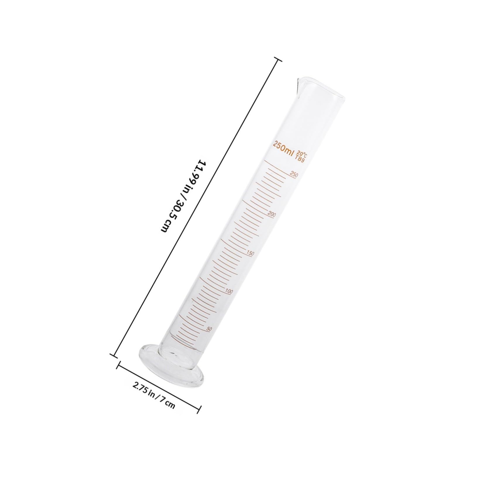 Set 50-250 Ml Vetreria da Laboratorio 9 Pezzi in Vetro Resistente Strumenti Chimici Beuta e Cilindro Graduato Scala Precisa per Progetti Scientifici e Didattici