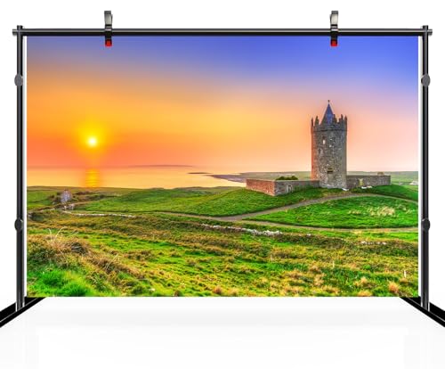 Fondo Fotográfico Irlanda Castillo Dunagle 7x5 pies miniatura 3