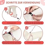 SlowTon Hundegeschirr mit Leine, No-Pull leichtes weiches Wildleder-Welpengeschirr mit Blumenmuster und Schnappschnalle, verstellbares Geschirr Hund für kleine und mittelgroße Hunde