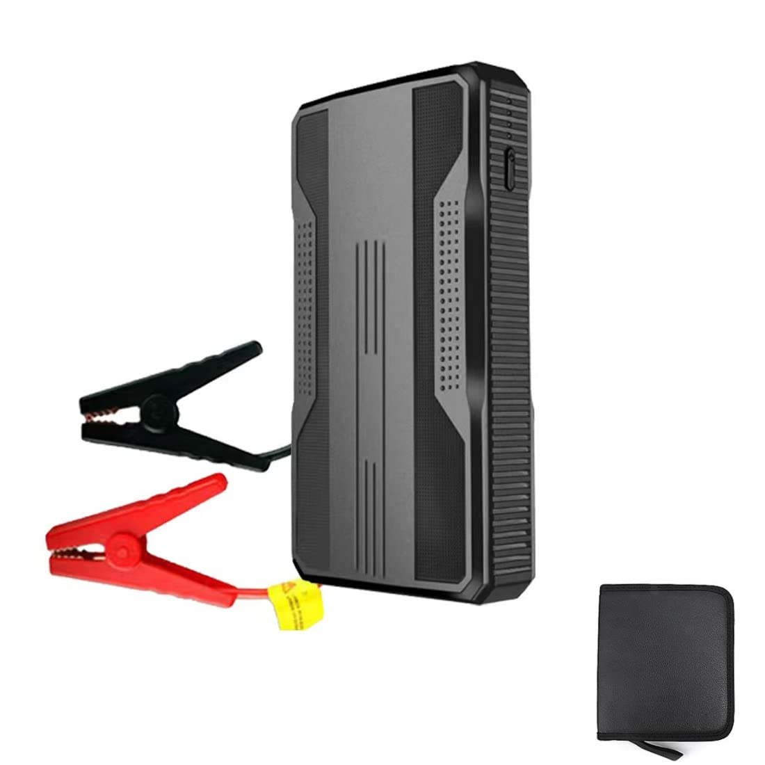 GcheePortable Car Jump Starter, 20000mah Car Battery Booster Pack for up to 6.0L Gas & 2L Diesel Engines,12V Battery Jump Starter with Clamp, Flashlight, Charging Cable (Black)