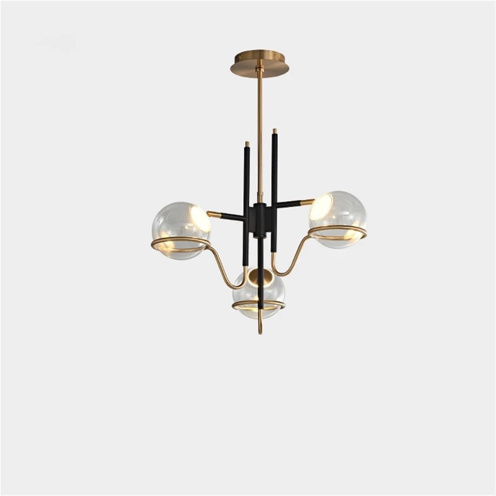 KXEcoLife Modern Room Decor Chandelier Lights with Clear Glass Ball Decoration Light Fixture Nordic Luxury Bedroom Chandeliers