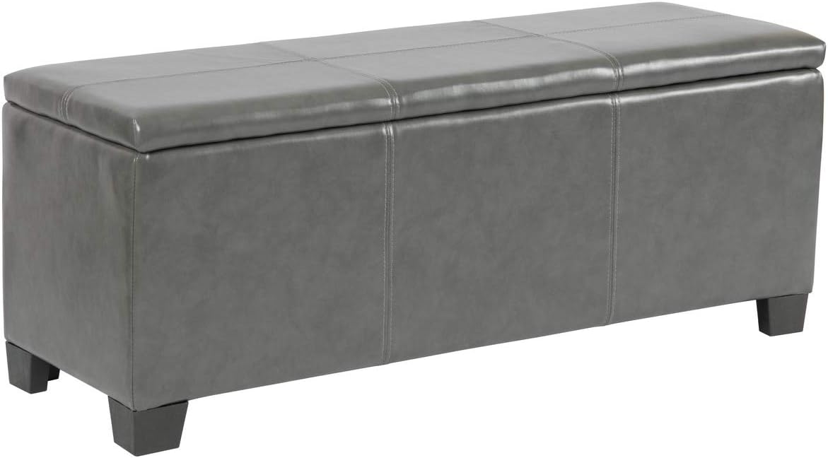 American Furniture Classics Model Gunmetal Gray gun concealment bench, Metal