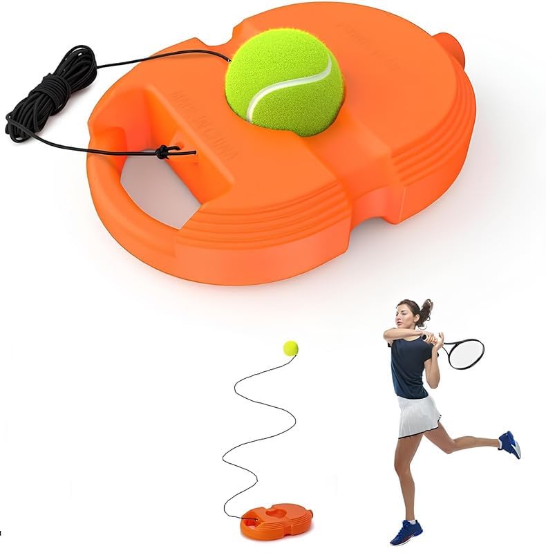 GIRNES Tennis Trainer Rebound Ball with String | Solo Tennis Practice Trainer Set with Rope | Cricket Rebound Ball for Self Practice | Ideal for Tennis & Cricket Training Sessions (B09QSHFDLL) Amazon Price History, Amazon Price Tracker