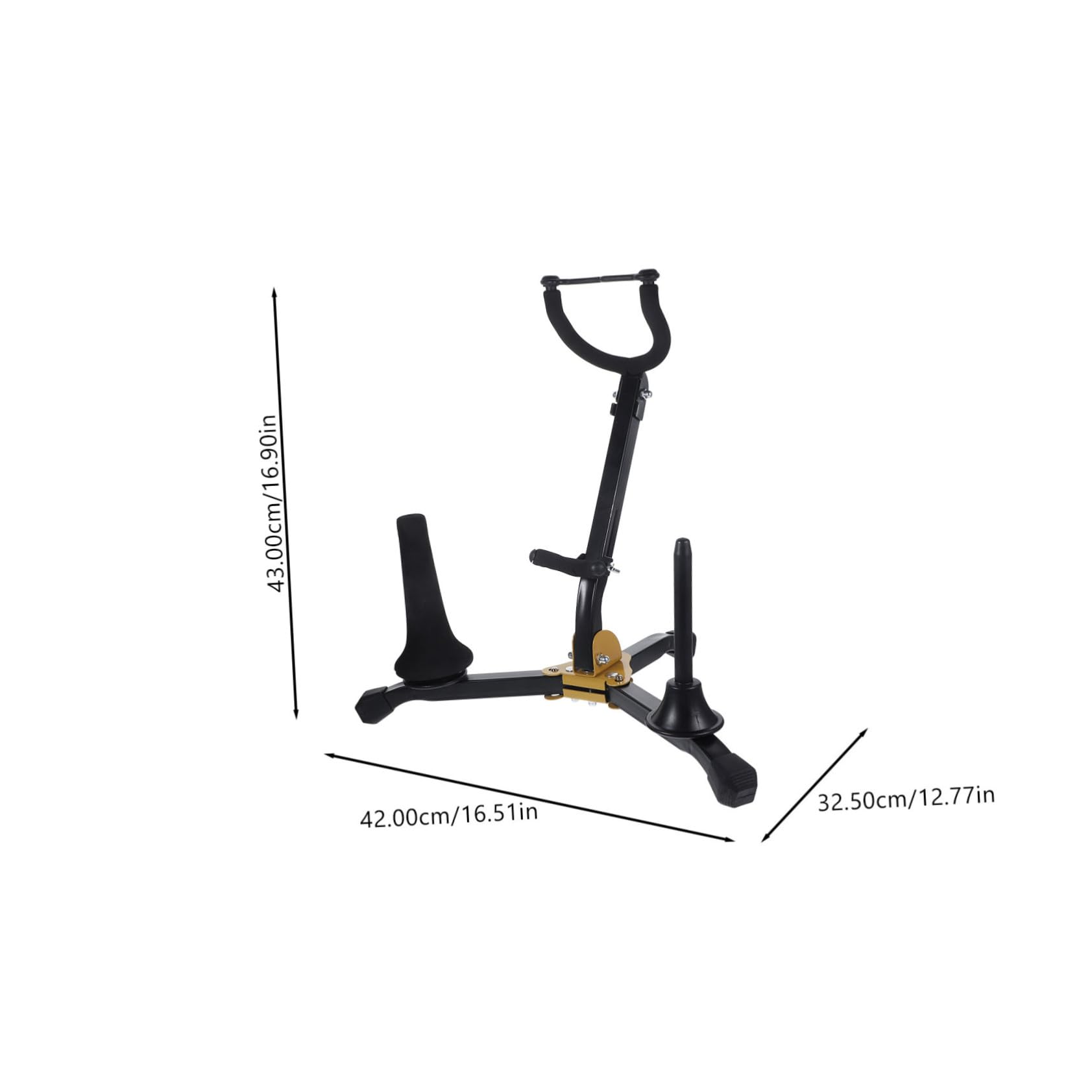 Supporto Pieghevole per Sassofono Tenore e Contralto Porta Sax Stabile e Leggero con Rack Multifunzionale per Clarinetto e Flauto Accessorio Strumento Musicale Portatile
