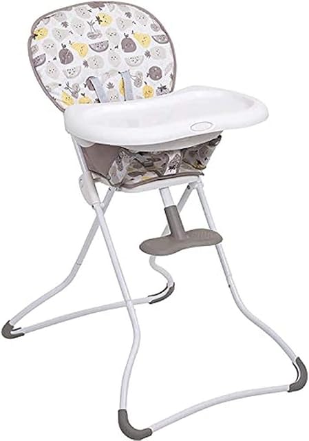 Graco Snack N Stow Compact Highchair, Lightweight with Freestanding Fold, Fruitella (Pack of 1)