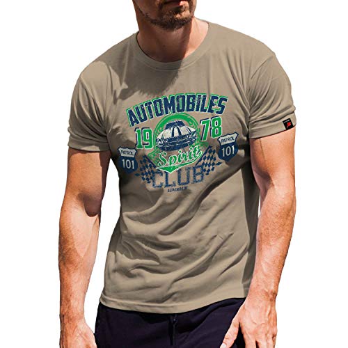 T-shirt #30541 Club Automobiles Car Sold Route Sprint Beige Small