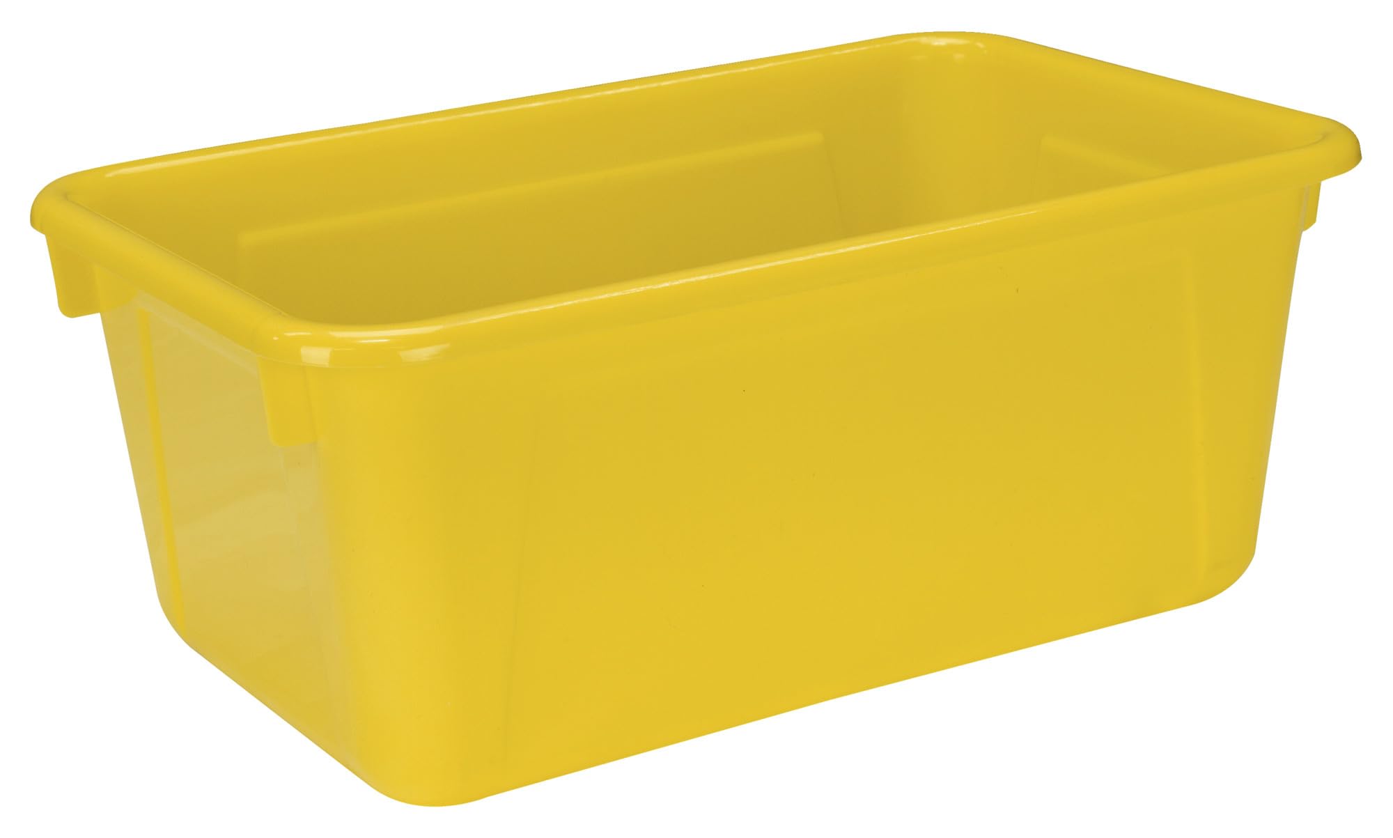 Websters Tote Plateau L'école Smart 081943 jaune, bac plastique anti-désordre pour fournitures