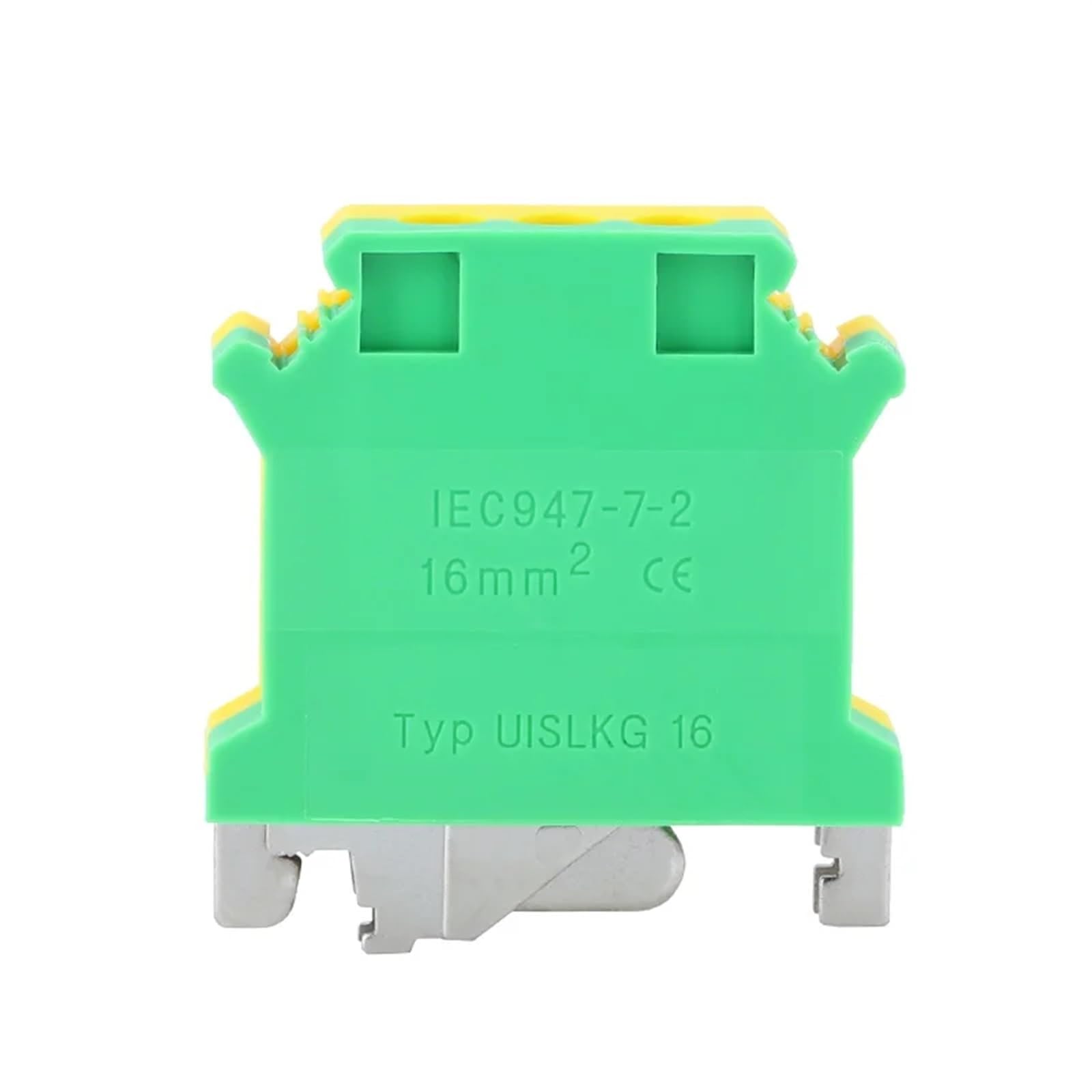 10 pièces USLKG 16N borniers à vis sur Rail Din Type 16mm2 terre terre câblage universel combiner connecteur USLKG-16
