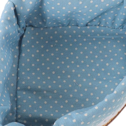 Cesta triangular de bambú para estantes en salones y cuartos infantiles 4