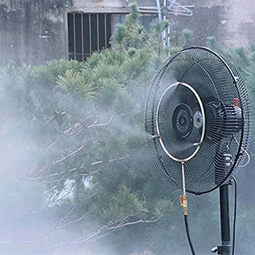 DIY Crafts Outdoor Garden Misting Cooling System Fitting Hose Nozzle Sprinkler Water Kit System Watering Irrigation Sprayer Misting Lawn Dno3 (5 Pcs Mist Kit, Included Pipe + Faucet Connector + Accessory)