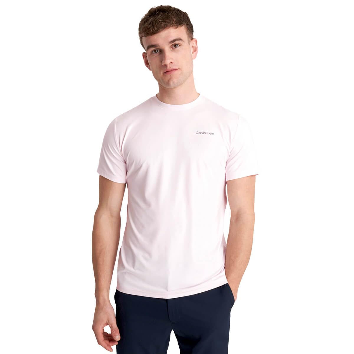 Calvin Klein Men's Pink Newport Moisture Wicking T-Shirt - Xxl