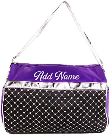 Personalized Dance Sports Ballet Girls 12 Inch Duffel Bag With Custom Name