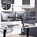 VIVO Triple Monitor 23 to 32 inch LED LCD Clamp-on Desk Mount, Heavy Duty Articulating VESA Computer Stand, Holds 3 Screens, Fully Adjustable for Home Office Workstation, Black, STAND-V103