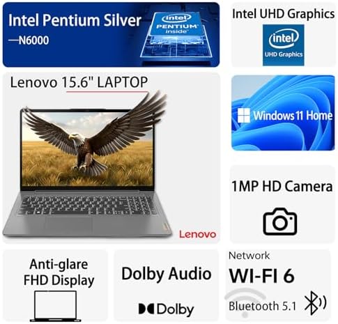 <p>Lenovo Ideapad 1 15.6" FHD Laptop: Intel N6000, 8GB RAM, 128GB Storage, Win 11 Home, Perfect for Home & Daily Tasks</p>
