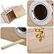 Hiceeden 2 Pack Sittich Nistkasten Wellensittich Zuchtbox, Natürliche Vogel zuchtbox, Vogelhaus for Wellensittich Unzertrennliche, Nymphensittich, Papageien Paarung, Voliere, 19.5 x 12 cm