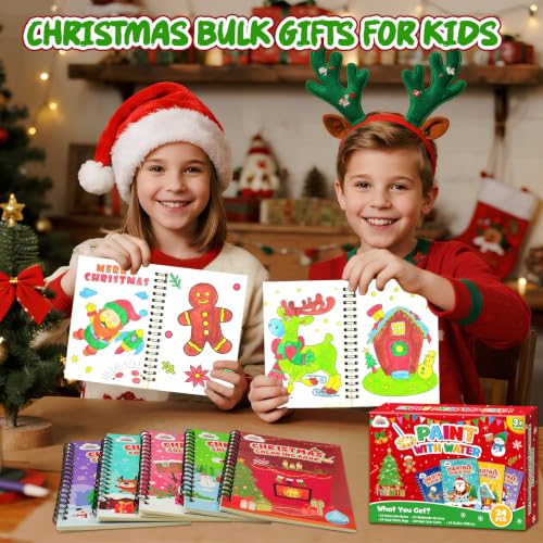 Image of ZMLM 24 Pack Christmas Coloring Books - Birthday Party Favors for Kids 4-8