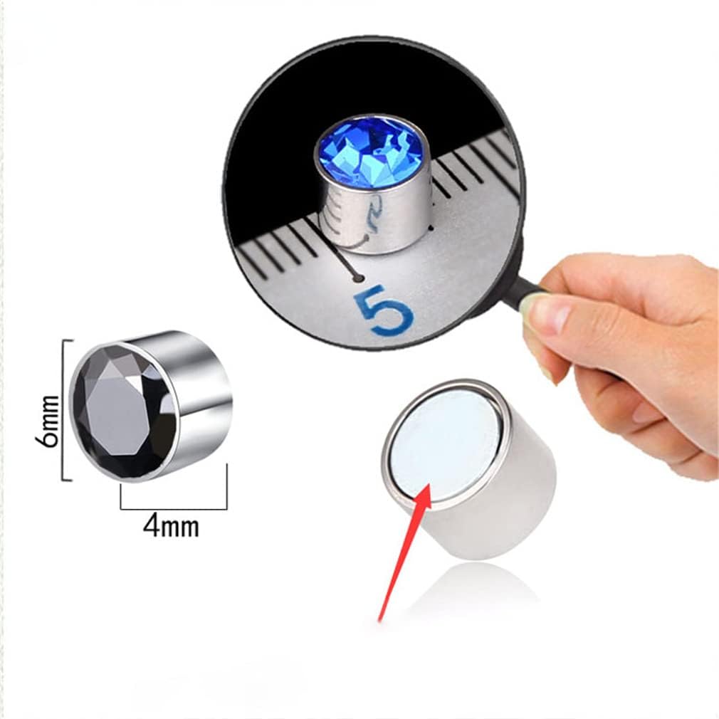 Ctdma Magnetic Acupressure Slimming Earrings, Magnetic Lymph Detox Earrings, Non Piercing Acupressure Earrings, Magnetic Therapy Earrings, Lymphatic Drainage Therapeutic Magnetic Earrings (9Pcs,B) : Health & Household