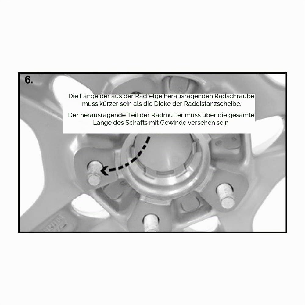 H&R DRA-System Spürverbreiterungsatz 60mm pro Achse - Lochkreis 5x112 - Mittenzentrierung 66,5mm - System M12x1,5 - kompatibel mit Chrysler/Mercedes - Schwarz