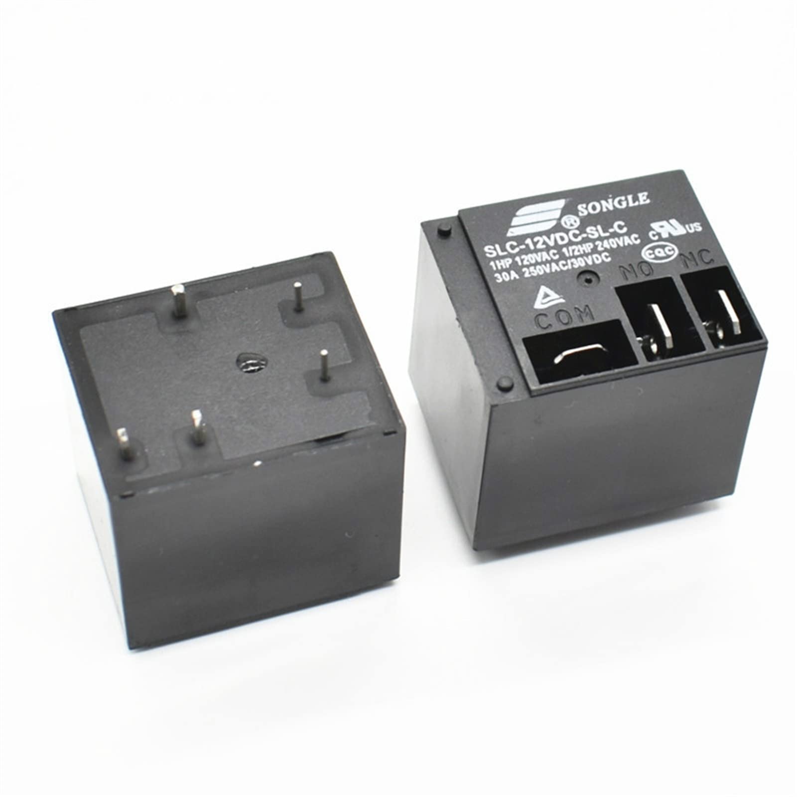 Piezas electrónicas 1 Uds. Relés de potencia SLC-12VDC-SL-C 12V 30A T91 HF2100 Juego de conversiones 5PIN Piezas de recambio