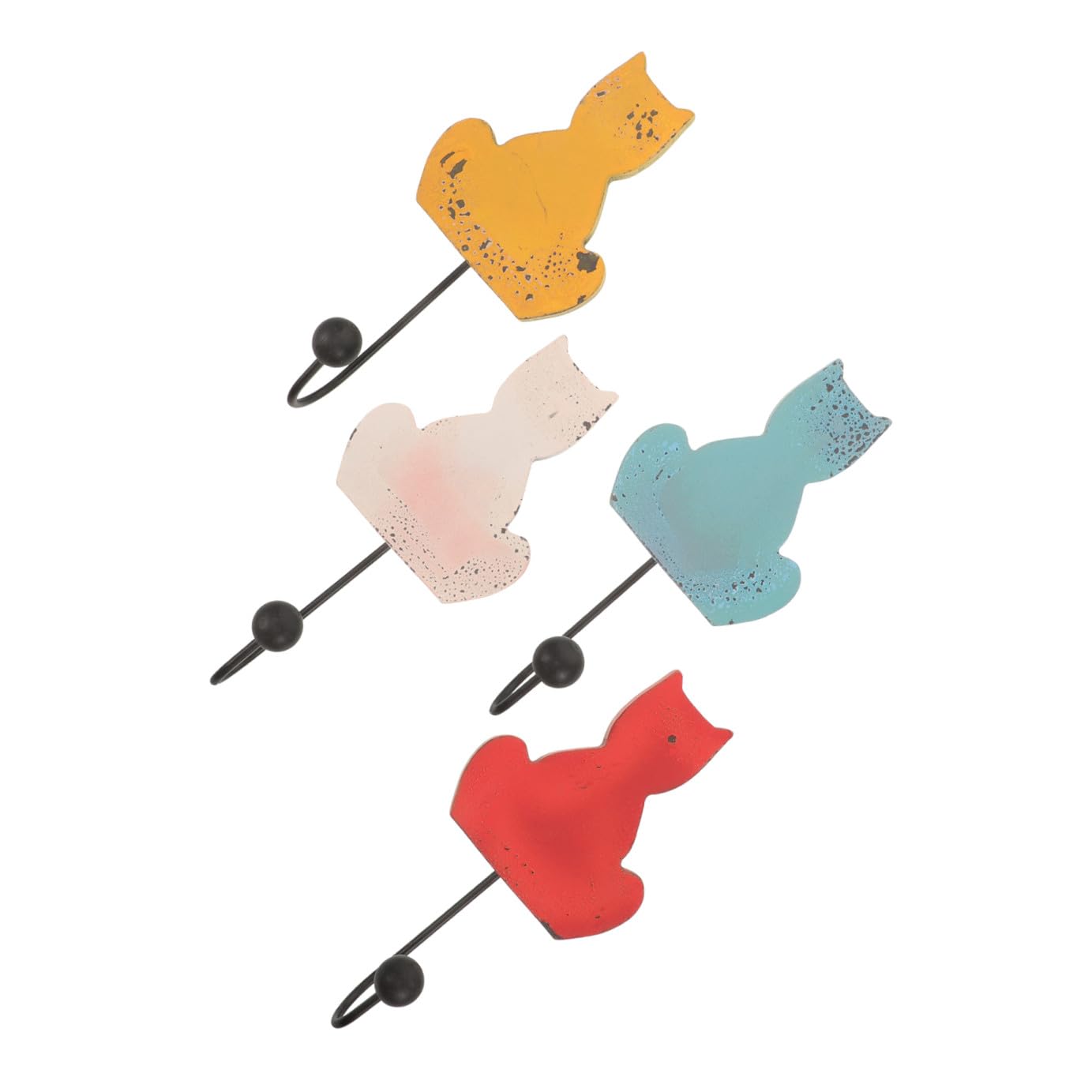 Ganchos De Toalla De Baño Manos Estante Encima Percheros Percha Ganchos Para Toallas De Baño Para Pared Perchero Colgante Gancho De Hierro 4 Piezas X 4