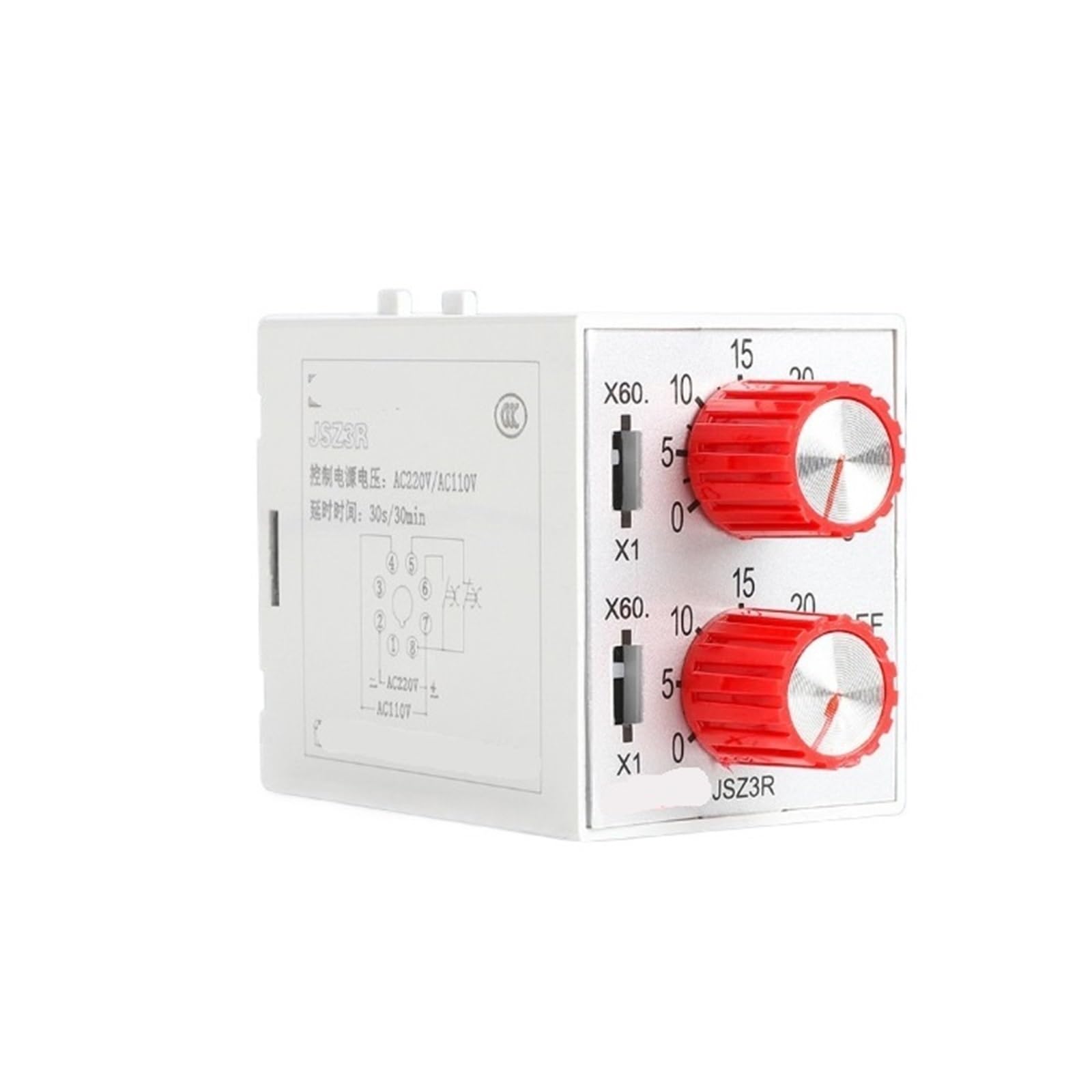 Temporisateur alternatif JSZ3R relais de commande temporisé 6S-60 minutes double cycle 380v