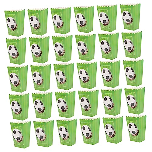 GRIRIW 30pcs Popcorn Snack Boxes Paper Popcorn Favor Boxes Movie Night Supplies
