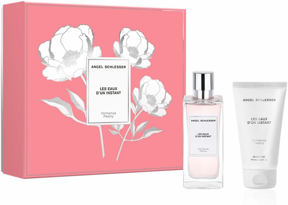 Unisex Parfum Set Angel Schlesser Les Eaux d’un Instant Immense Peony 2 Stuks