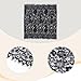 MILAKOO Lace Headscarf Veils for Women Embroidery Tassels Scarf Balaclava Mantilla Mass for Chapel Retro Fashion