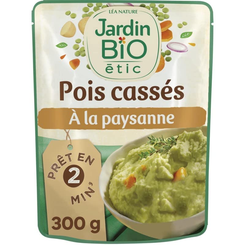 JARDIN BIO - Pois Cassés Paysanne 300G - le Lot De 4