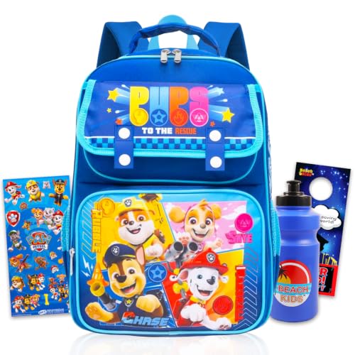 Paw Patrol Backpack for Toddlers School Bundle w/ 15in Bookbag + More