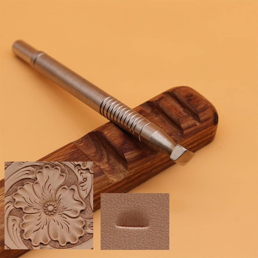 Singring Leather Stamping Tool Beveling Set 3Pcs Smooth Beveler Stamps Stainless Steel Carving DIY LeatherCrafts Kit