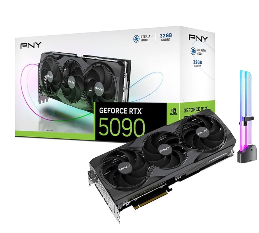 CyberGeek GeForce RTX 5090 Triple Fan Graphics Card, 32GB GDDR7, 28 Gbps, 512-bit, 3352 AI Tops, DLSS 4, AI Content Creation, Local LLM Inference, DP