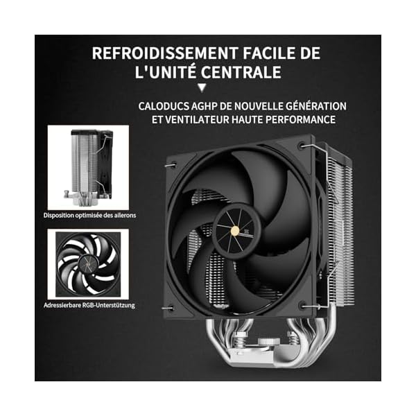 Thermalright Assassin X 120R - Ventilador de CPU digital (2000 rpm, velocidad de 2000 rpm, ventilador PWM silencioso de 12 cm, cubierta de pantalla digital, para AM4/AM5, Intel LGA1700/1851/115X/1200, - Image 5