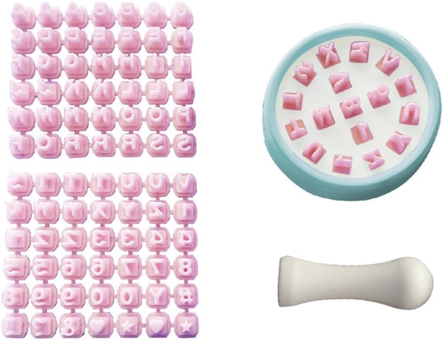 DIY Embosser Mold Family Communication Gift Letter Dessert Molds Cake Baking